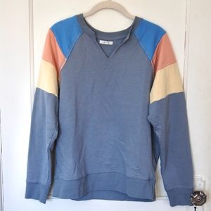 Maurices Notch Neck Colorblock Sweatshirt